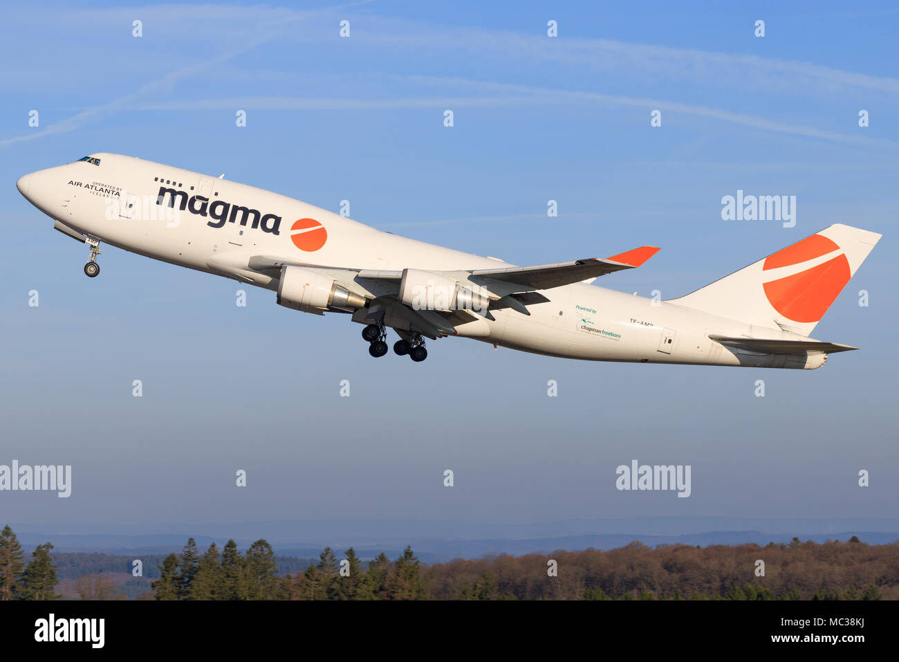 Hahn/Alemania: Boeing 747 de magma en hahn/Alemania 28.03.2017 Foto de stock
