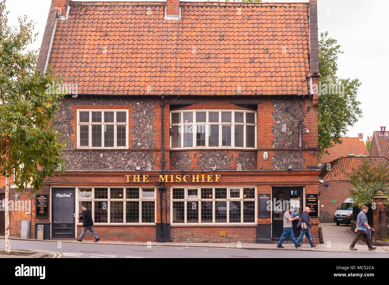 El travesuras pub en Norwich, Norfolk, Inglaterra, Reino Unido Foto de stock
