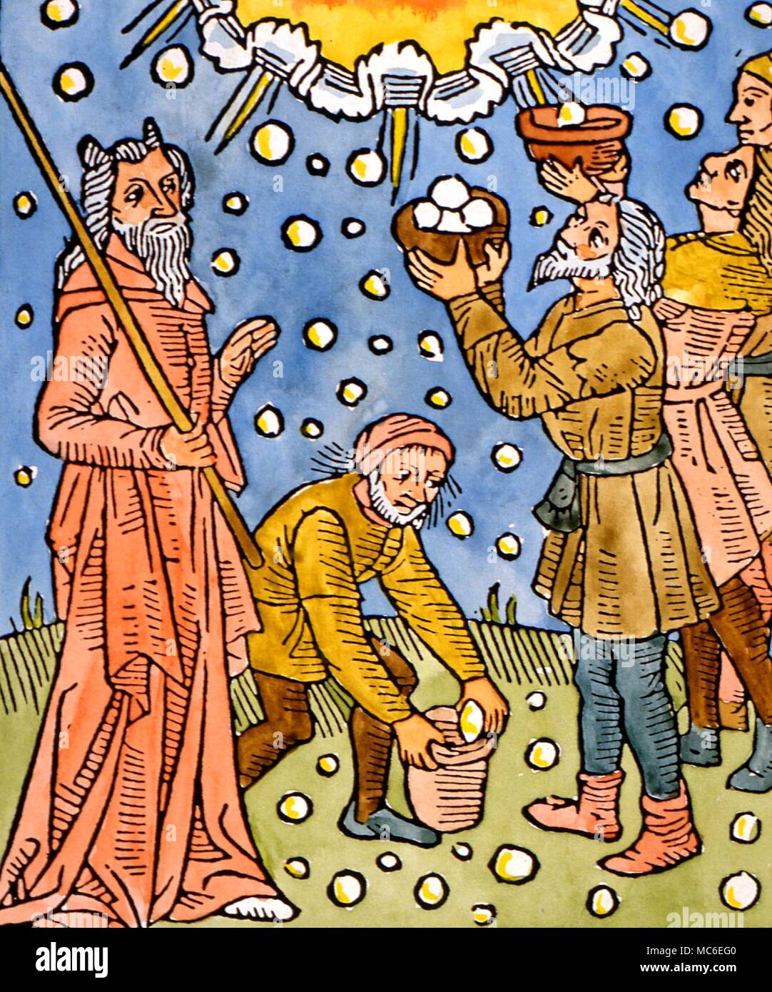 Extraños fenómenos Lluvia de maná (caída de Maná) registradas en el