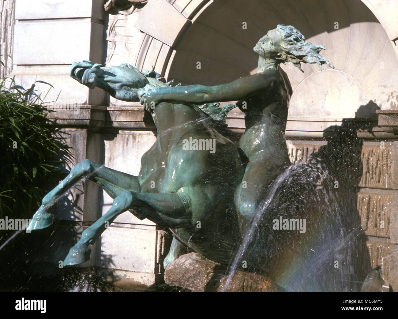 Estatua de Neptuno, EE.UU. Washington DC Foto de stock