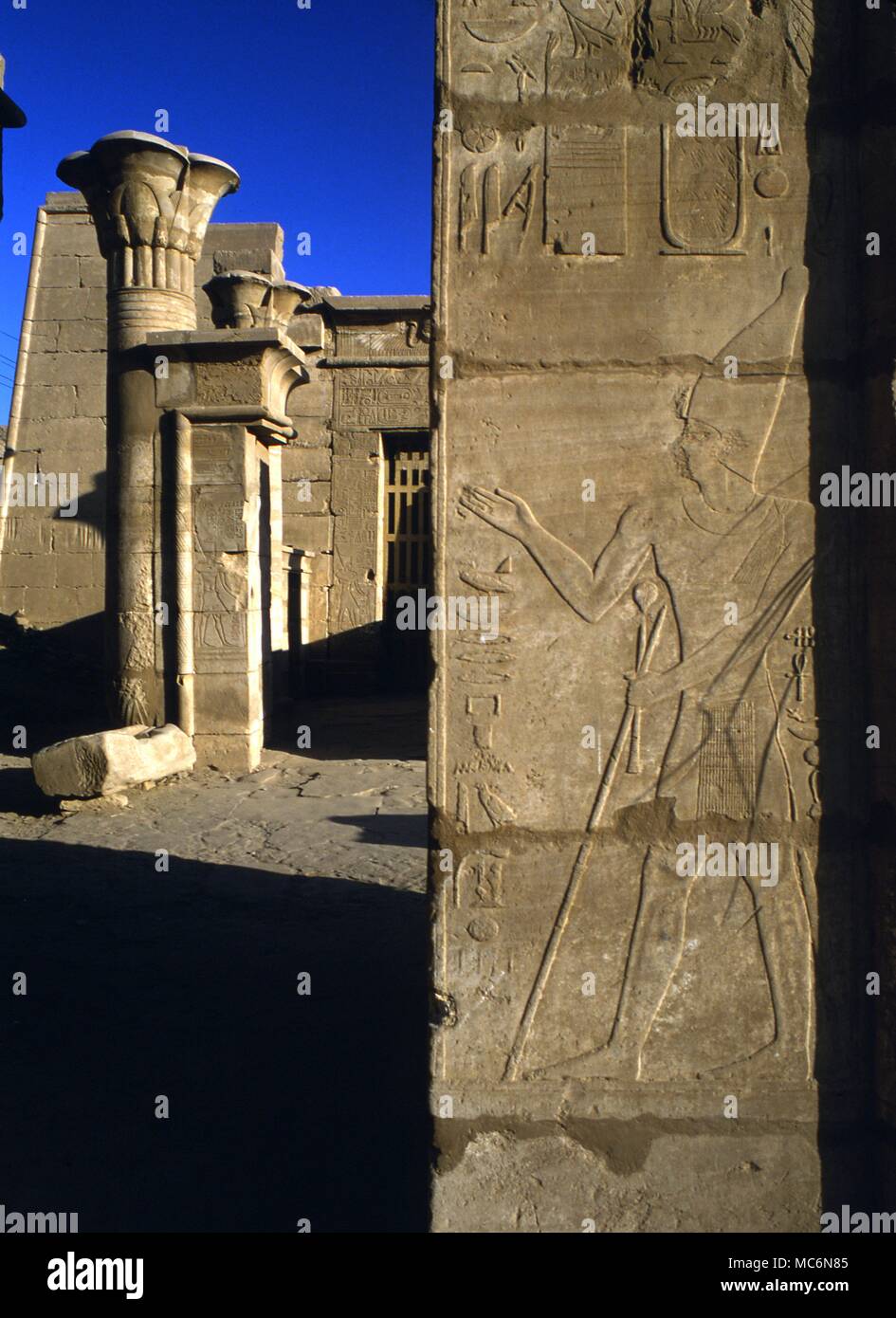 Pirámides de Egipto Templo de Amun Ra Karnak Foto de stock