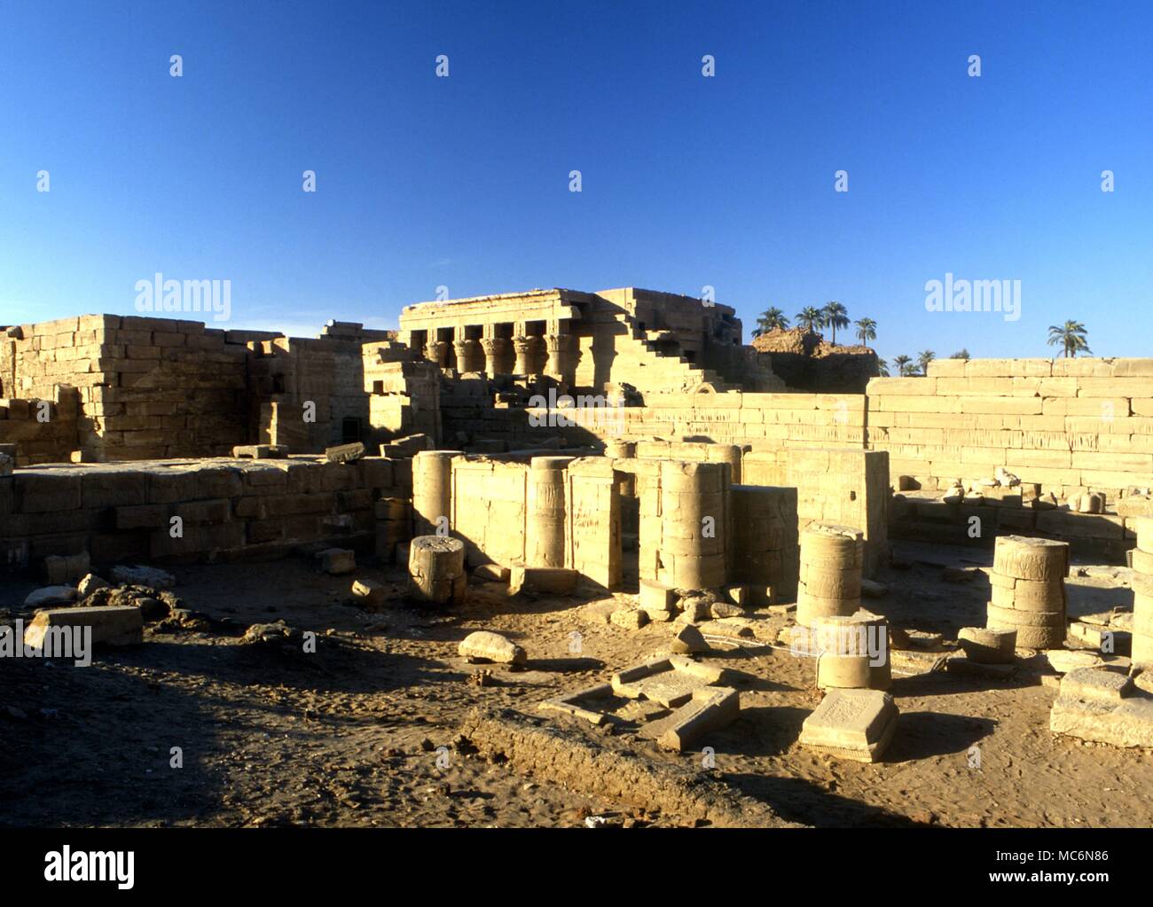 Egipto Templo de Amun en Karnak Foto de stock