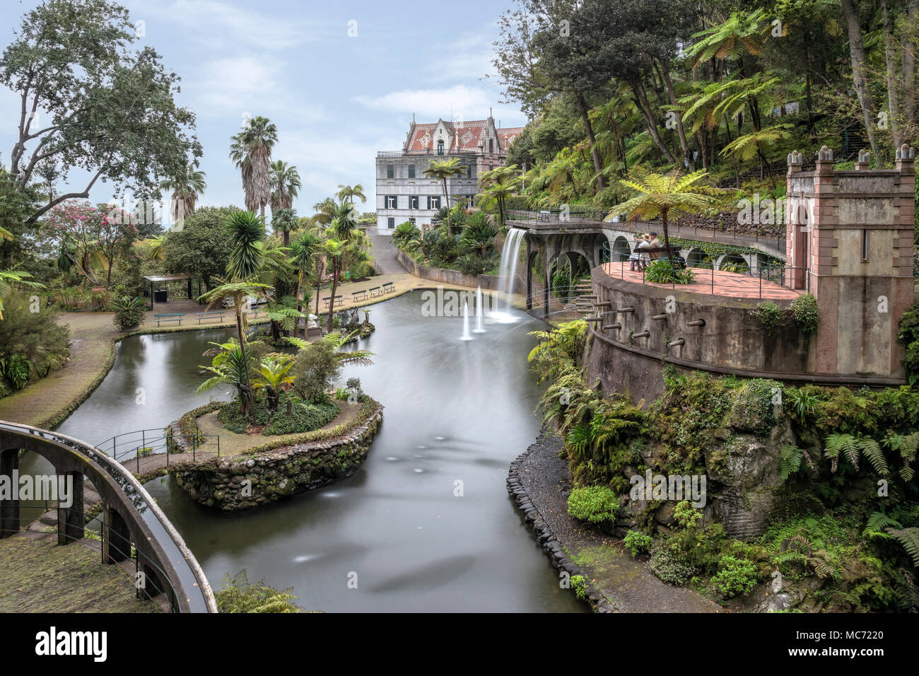 El Jardín Tropical de Monte Palace, Funchal, Madeira, Portugal, Europa Foto de stock