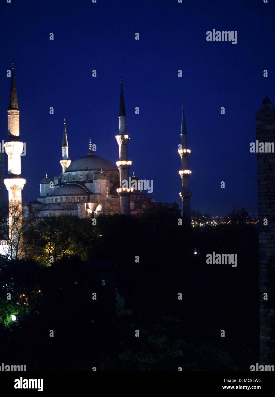 El islam la Mezquita Azul de Estambul Foto de stock