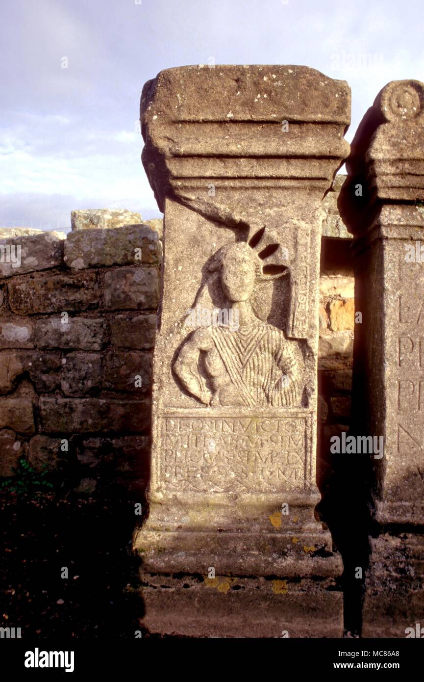 Templo de mitra en carrawburgh fotografías e imágenes de alta