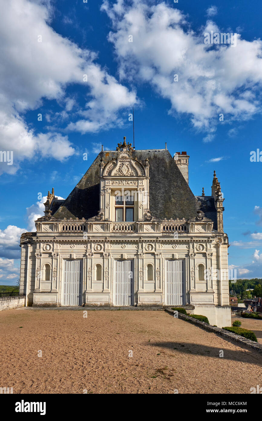 El Chateau de Saint Aignan sur Cher en el Valle del Loira en Francia. Foto de stock