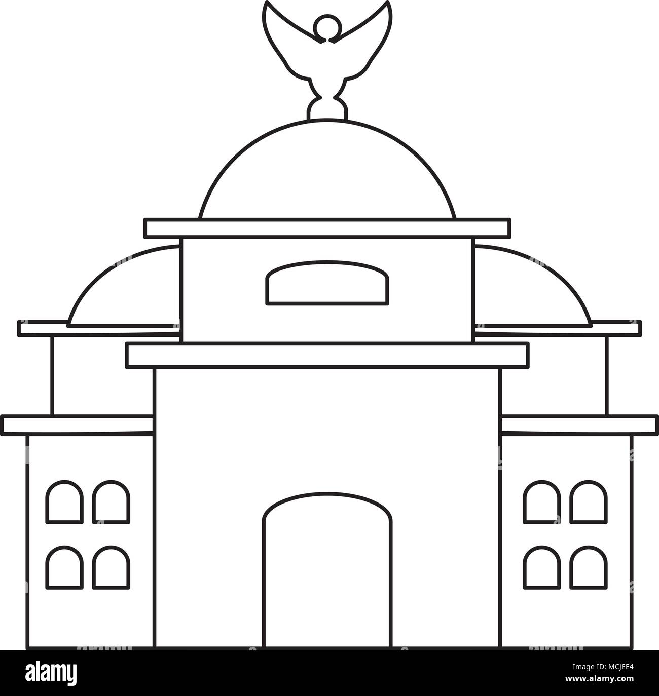 Palacio de Bellas Artes de México icono sobre fondo blanco, ilustración  vectorial Imagen Vector de stock - Alamy