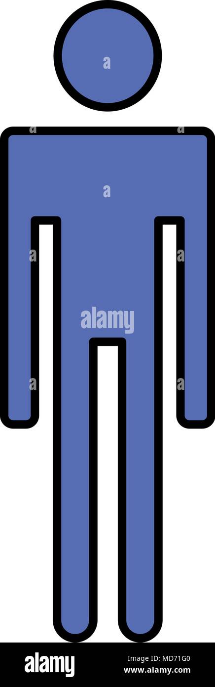 Icono De Silueta Figura Humana Imagen Vector De Stock Alamy