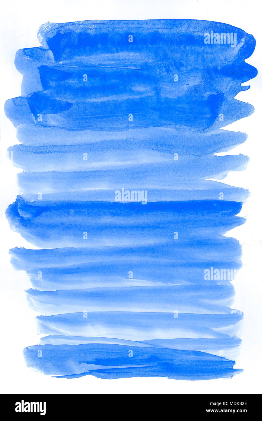 Resumen Antecedentes La acuarela de color azul marino. Relleno degradado. Textura dibujados a mano. Los bordes ásperos. Versión de raster. Foto de stock