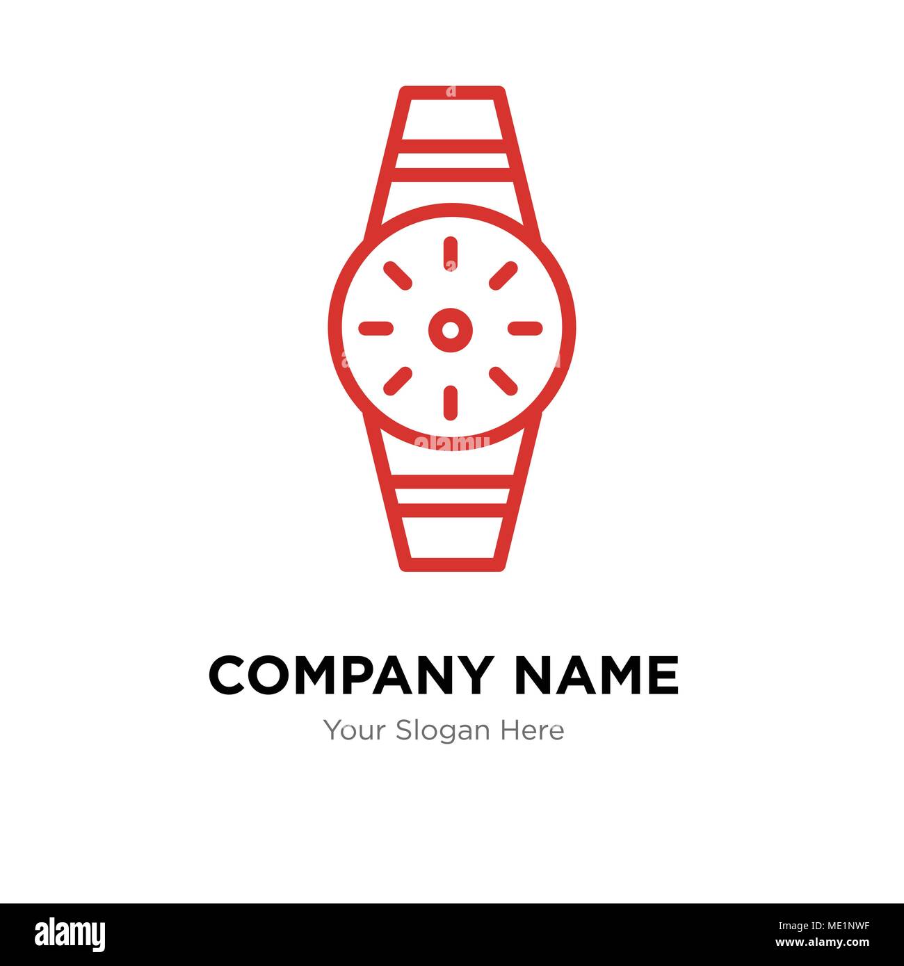 Smartwatch company Logo design template, negocios corporativos icono