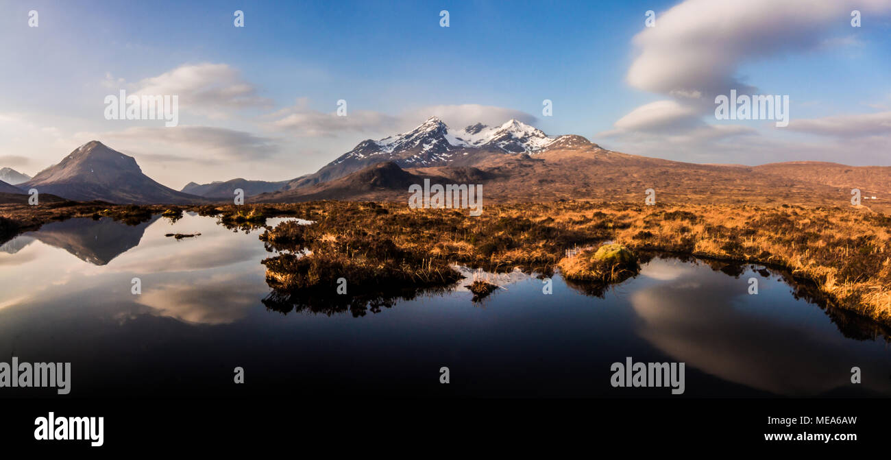 Marsco y las Cuillin Ridge Foto de stock