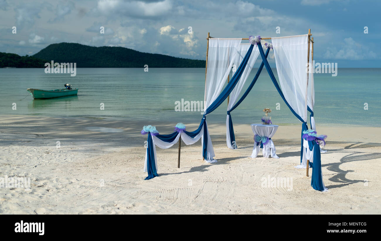 Get Aqua decoracions del casament de platja Desktop Wallpaper