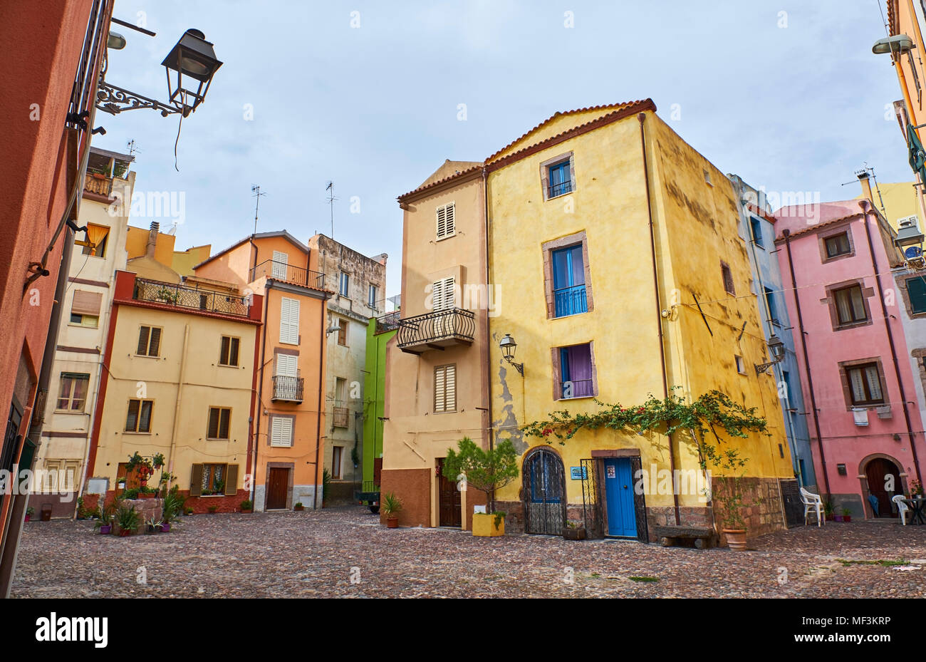 Italia, Cerdeña, Bosa Foto de stock