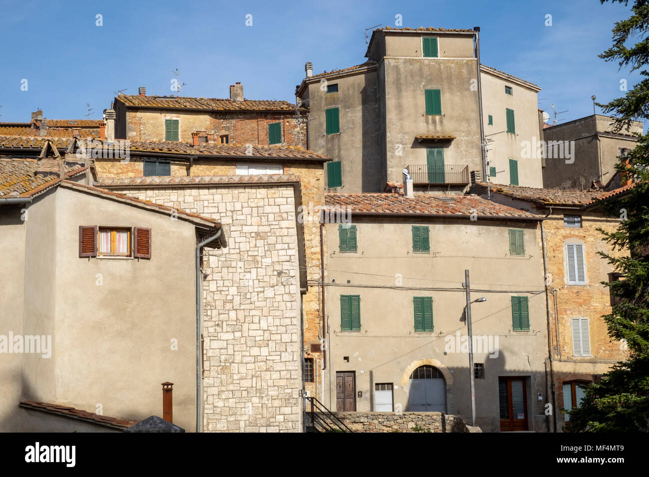 Sarteano en la provincia de Siena, Toscana, Italia Foto de stock