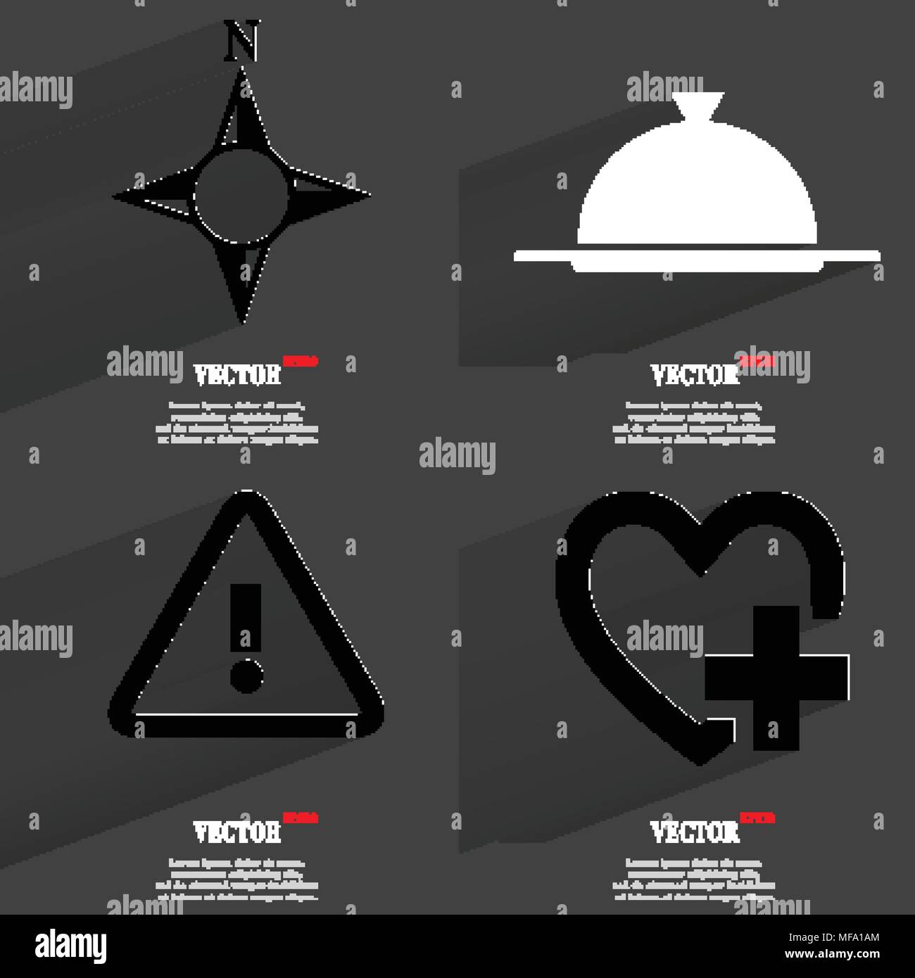 Conjunto de iconos, símbolos de tendencias de moda. Diseño plano para su  diseño de página web. Ilustración vectorial Imagen Vector de stock - Alamy