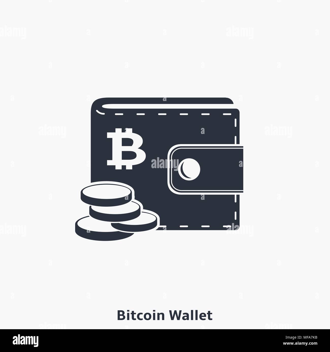 Billetera bitcoin Imágenes vectoriales de stock - Alamy