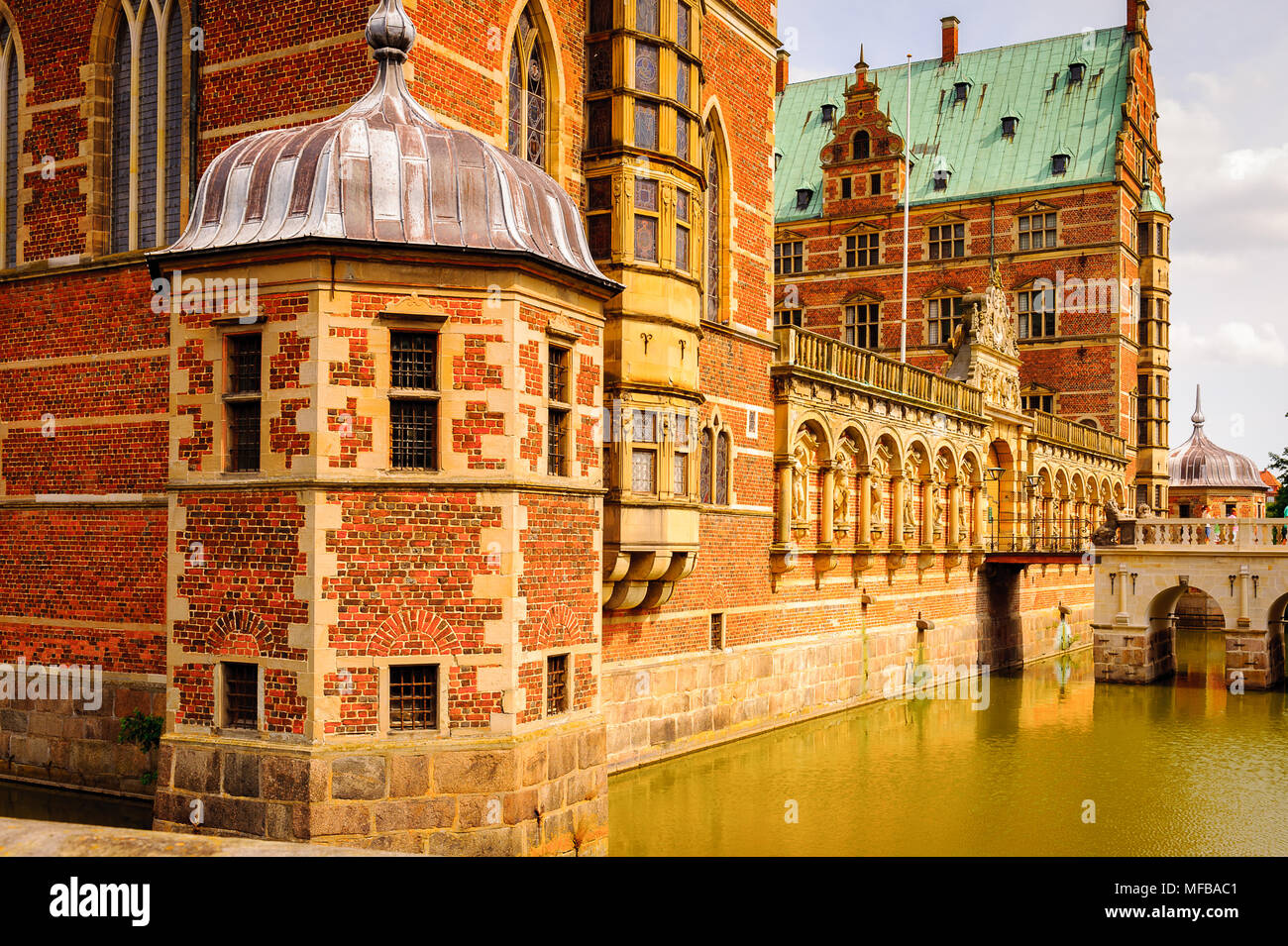 Castillo de Frederiksborg, Hillerod, Dinamarca. Actualmente es el Museo de la historia nacional Foto de stock