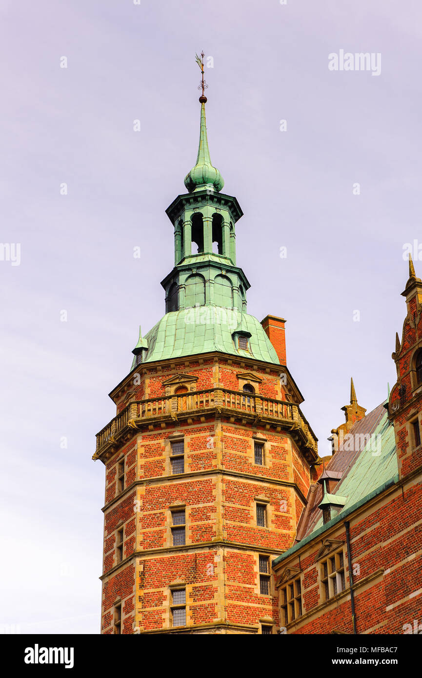 Castillo de Frederiksborg, Hillerod, Dinamarca. Actualmente es el Museo de la historia nacional Foto de stock