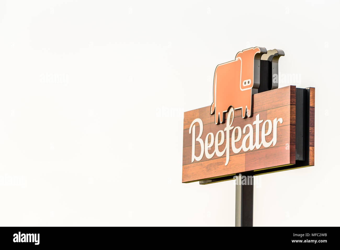 Logo del restaurante beefeater fotografías e imágenes de alta