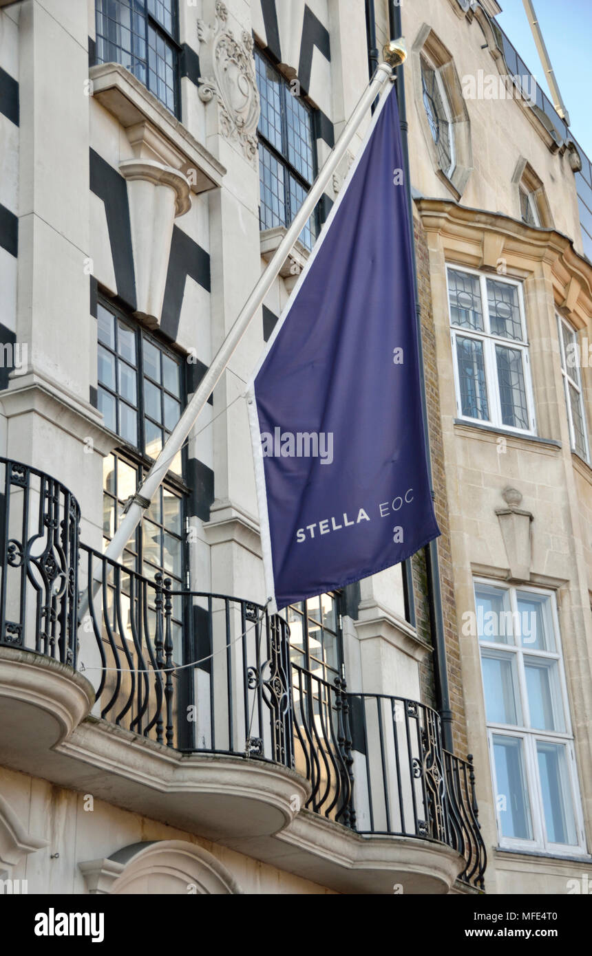 Stella EOC las oficinas de la compañía en Sloane Street, Knightsbridge, Londres, Reino Unido. Foto de stock