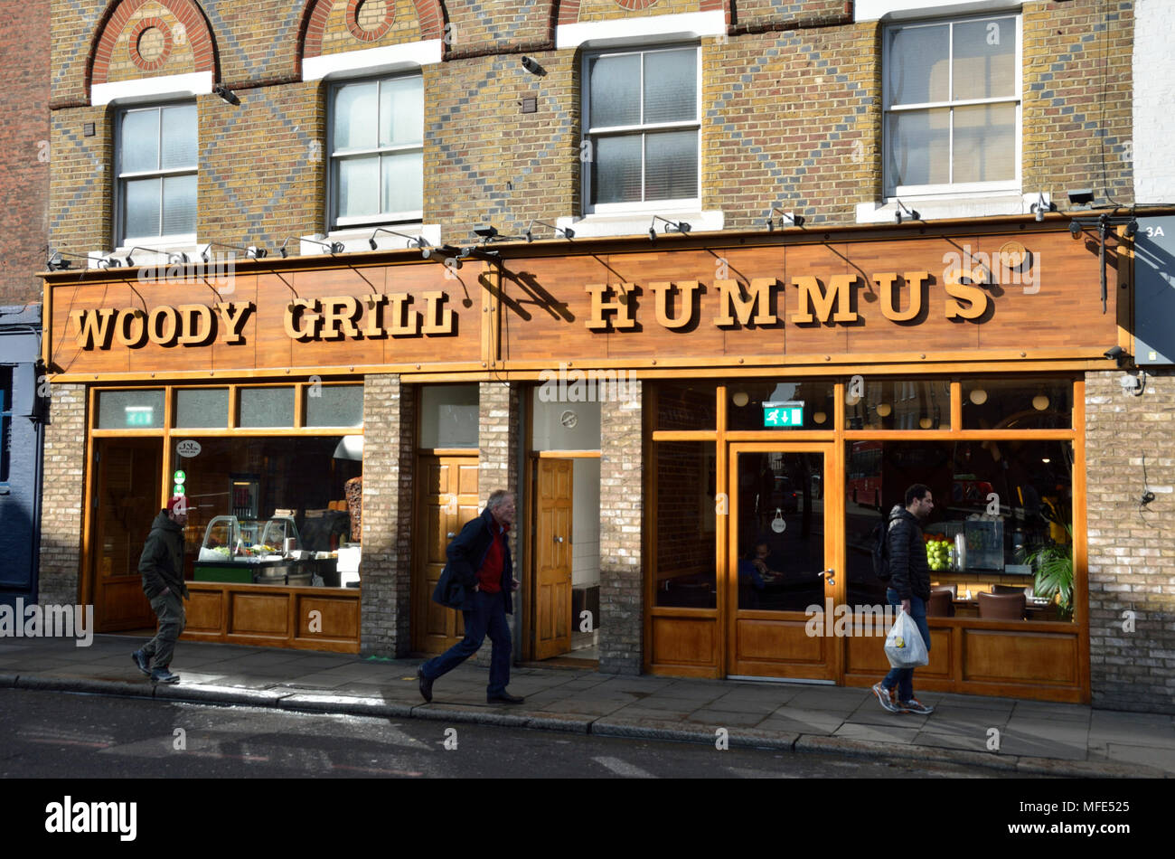 Woody restaurante Grill en la ciudad de Camden, Londres, Reino Unido. Foto de stock