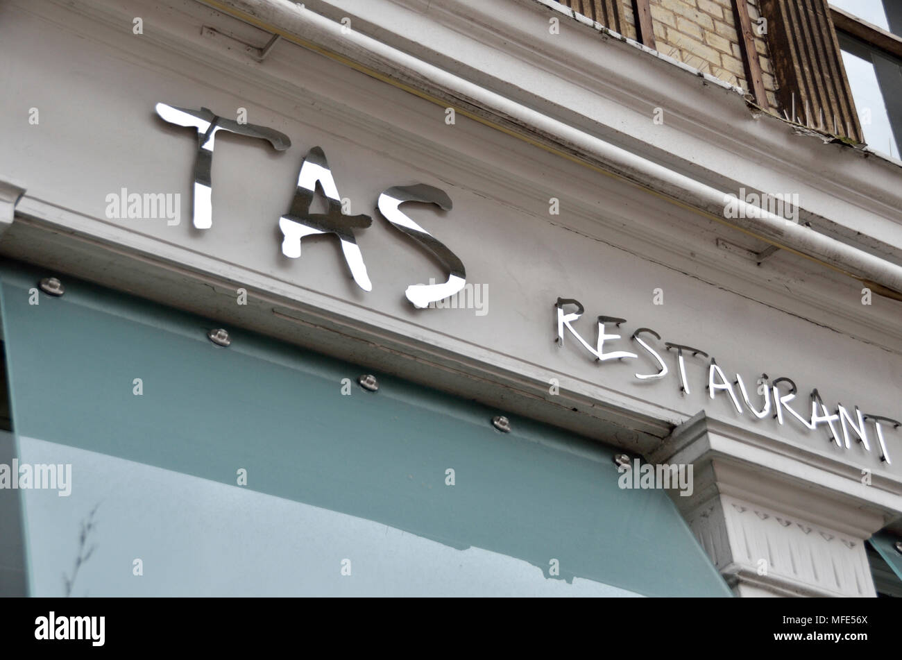 Restaurante tas en Bloomsbury, Londres, Reino Unido. Foto de stock