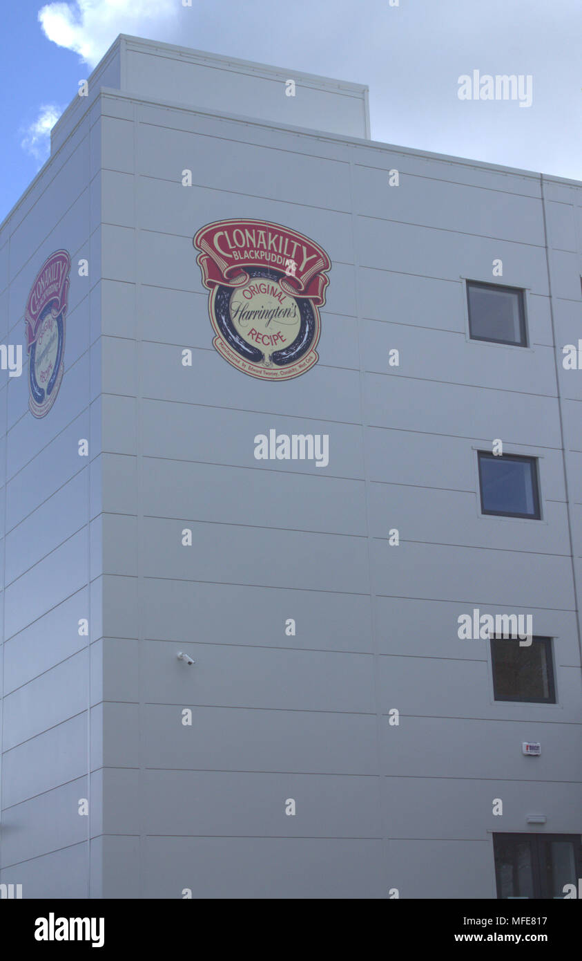Nuevo edificio de la sede y la planta de producción de alimentos por la icónica clonakilty morcilla de marca, el más famoso de morcilla nombre en Irlanda. Foto de stock