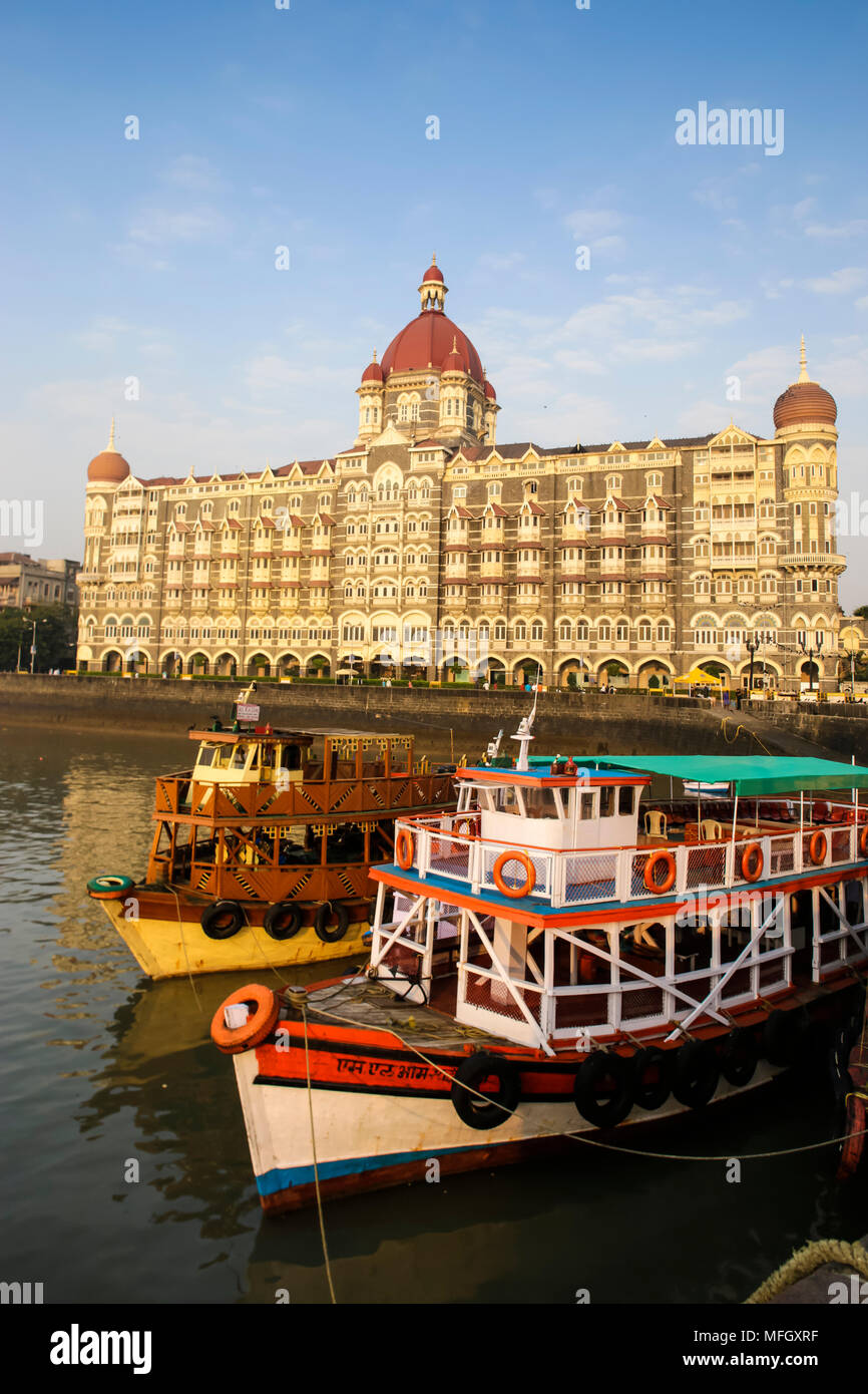 Taj Mahal Palace Hotel, Mumbai, Maharashtra, India, Asia Foto de stock