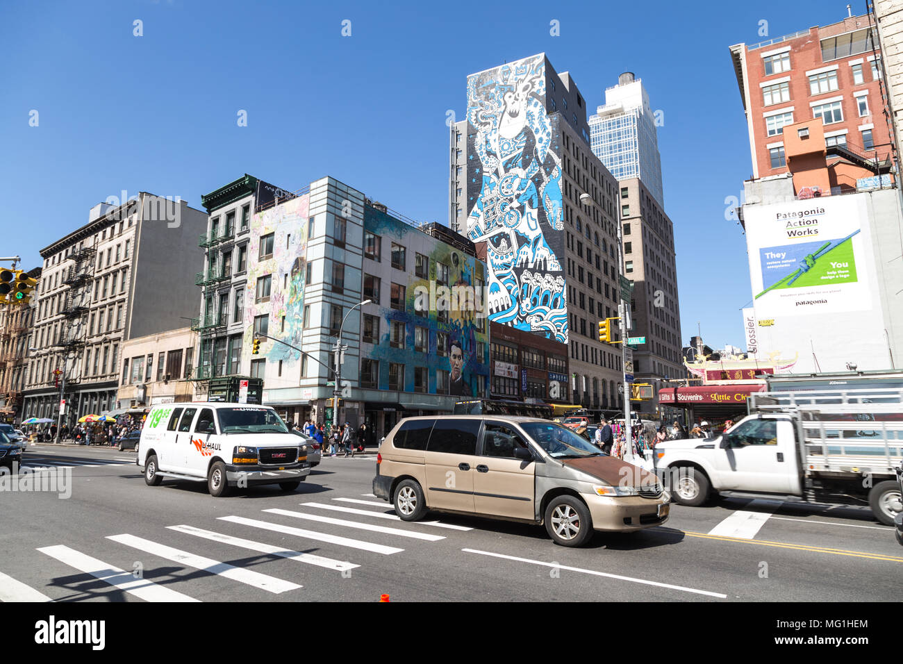 Calle de la ciudad de Nueva York Foto de stock