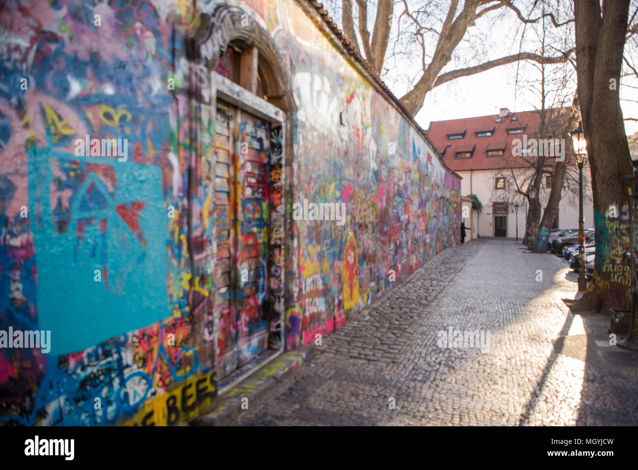 El muro de John Lennon Fotografía de stock Alamy