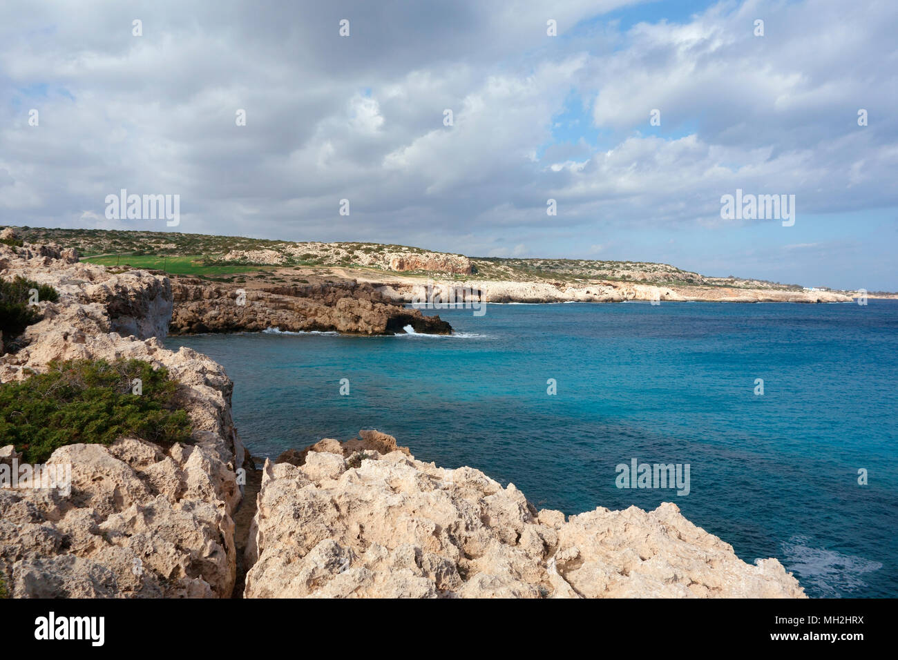 El Parque Nacional de Cape Greco, Mediterráneo, Chipre Foto de stock