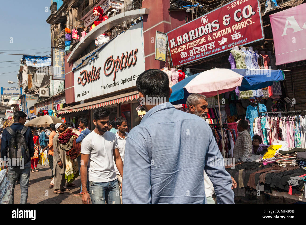Mercado en Mumbai, India Foto de stock