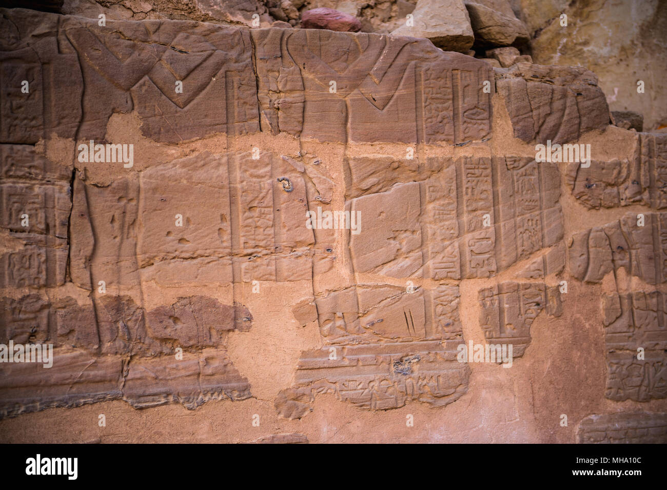 Ruinas del Templo Nadora en el Desierto de Egipto hasta kharga Foto de stock