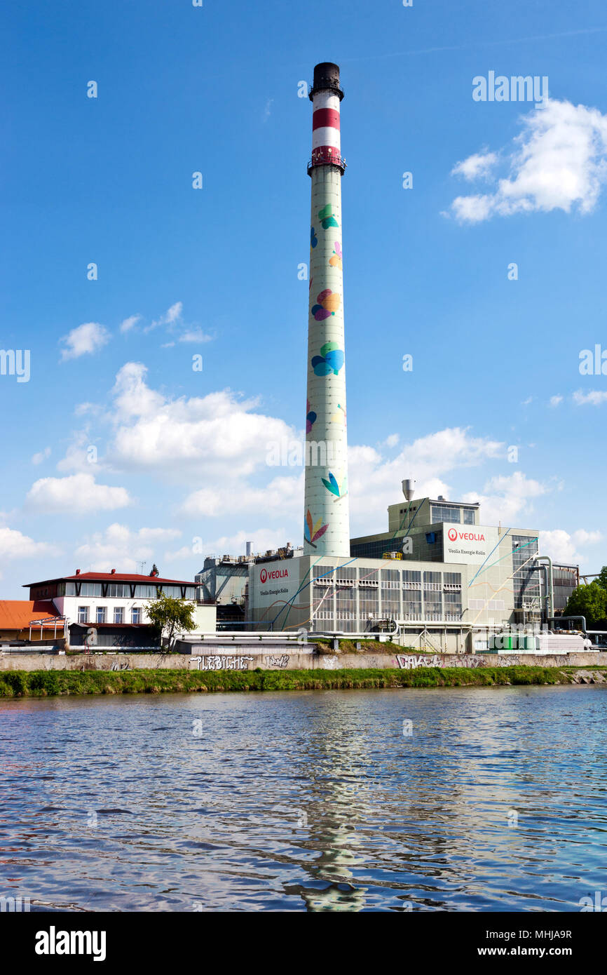 Elektrarna Veolia Funkcionalismus Kolin 1930 Kolin Stredocesky Kraj Ceska Republika Veolia Funcionalista Power Station Desde 1930 La Ciudad Kolin Fotografia De Stock Alamy