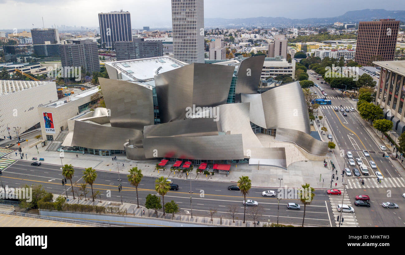 Walt Disney Concert Hall, Los Angeles, California Foto de stock