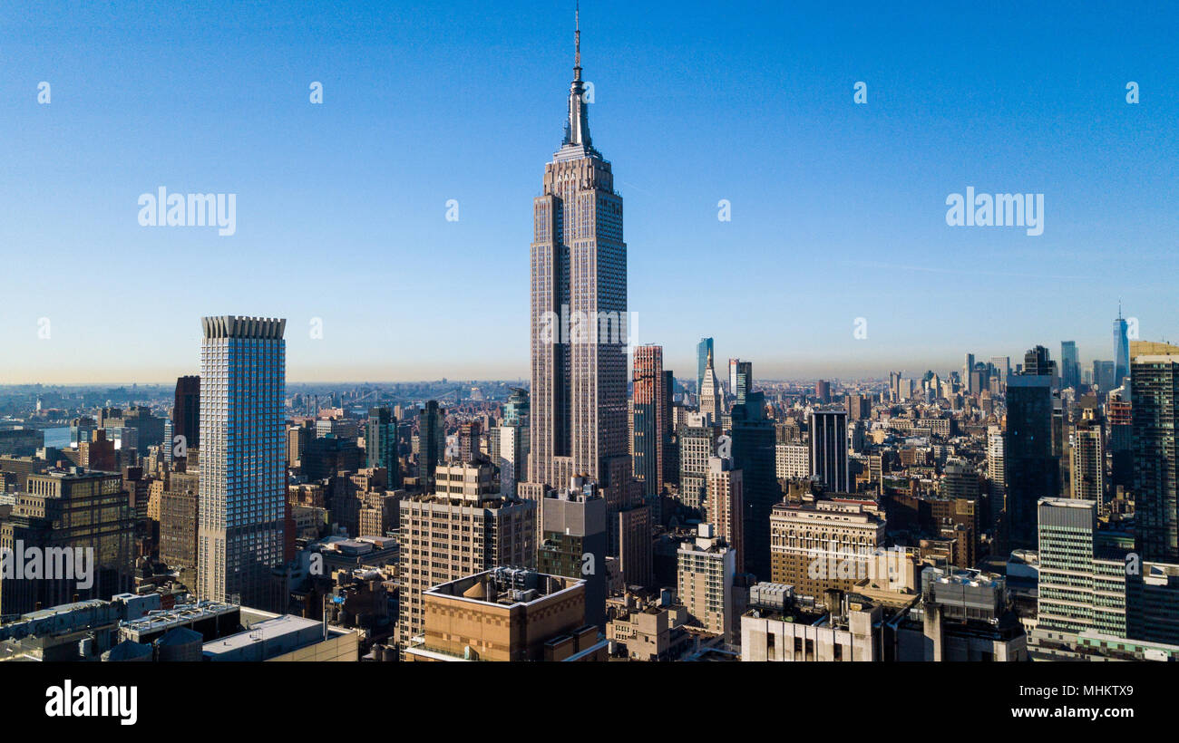 El Edificio Empire State, Midtown Manhattan, Ciudad de Nueva York Foto de stock