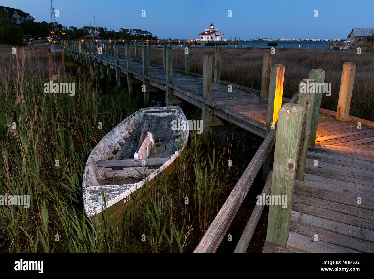 NC01683-00...North Carolina - Roanoke marismas faro en la ciudad de manteo en la Isla Roanoke. Foto de stock