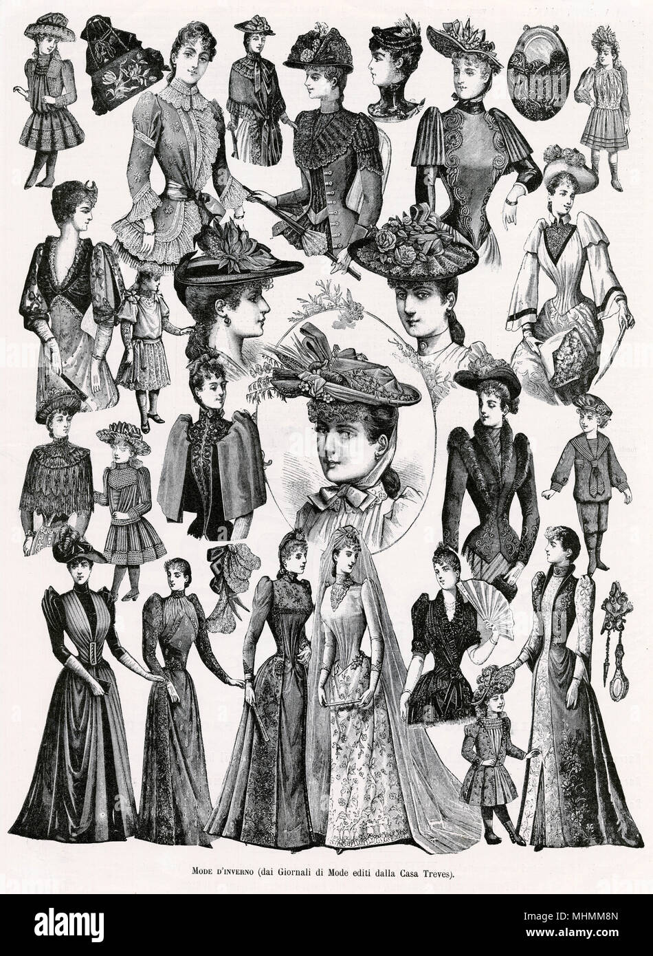 La moda de 1890 fotografías e imágenes de alta resolución - Alamy
