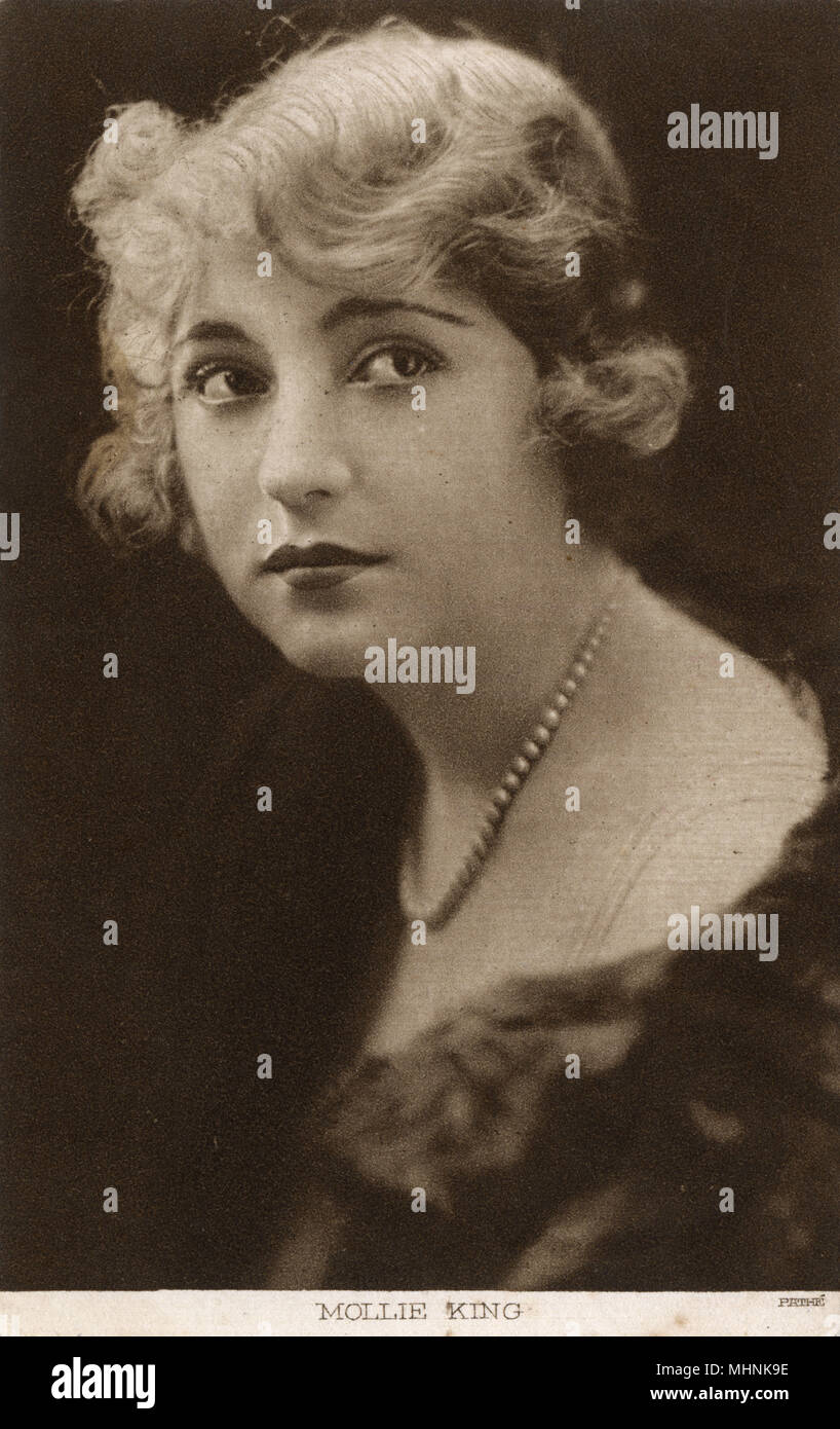 Broadway y actriz de película muda Mollie King (18951981). Fecha: 1918 Foto de stock