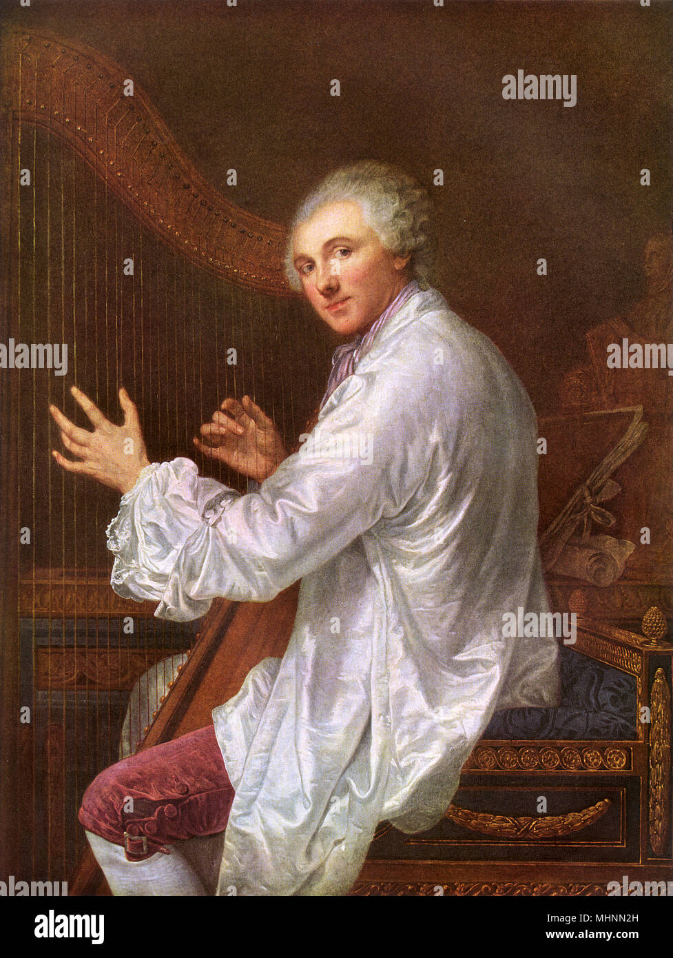Monsieur de la Live de Jully por Jean-Baptiste Greuze (1725-1805) - La pintura sobre lienzo. Fecha: 1759 Foto de stock