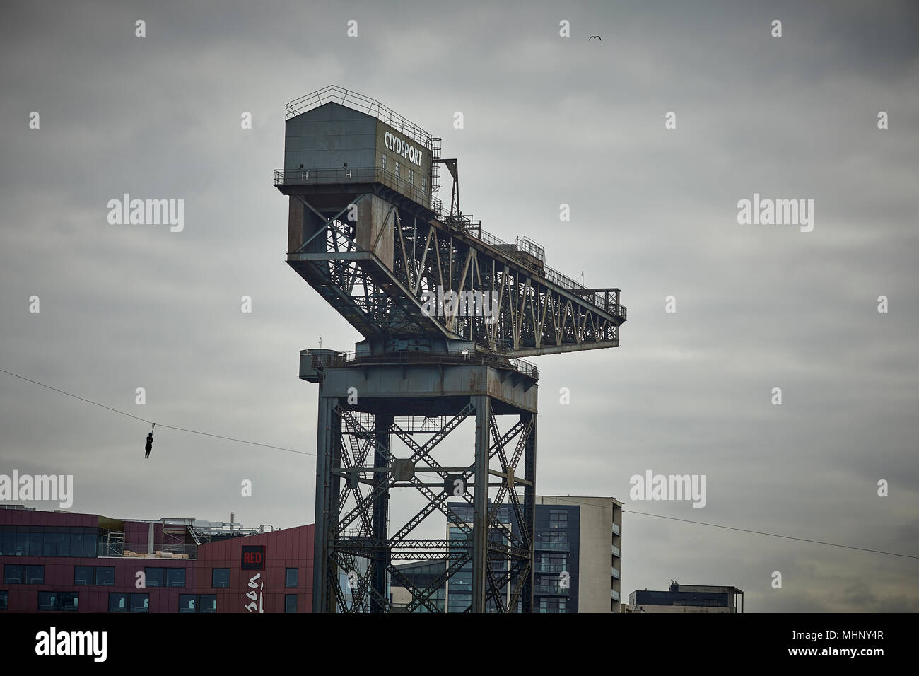 Glasgow, en Escocia, Finnieston Crane Foto de stock