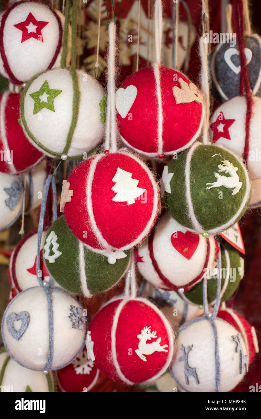Bola de Navidad patchwork cerrar detalle Fotografía de stock - Alamy