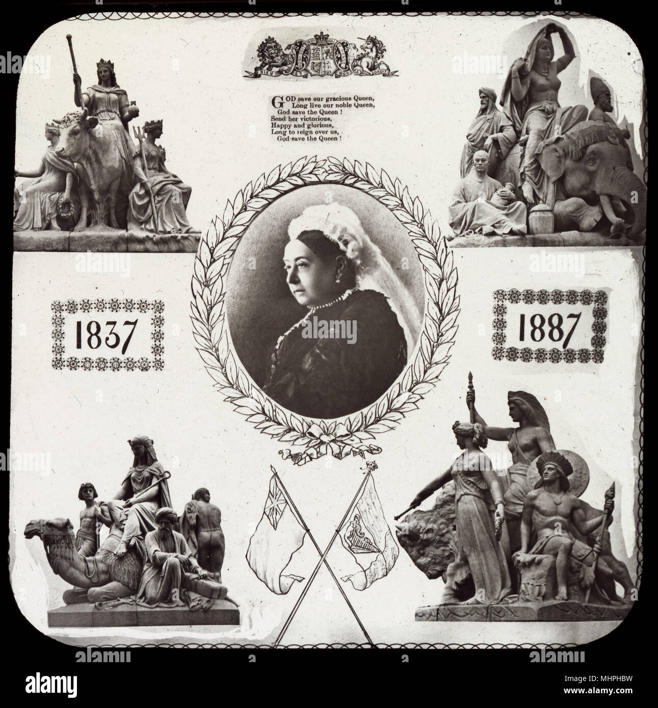 Conmemoración del Jubileo de Oro de la Reina Victoria Foto de stock