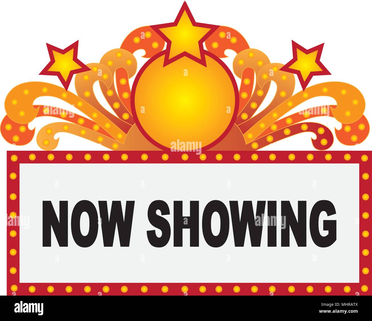 Teatro Marquesina Retro cartel con luces y estrellas ilustración Imagen Teatro Marquesina Retro cartel con luces y estrellas ilustración Imagen