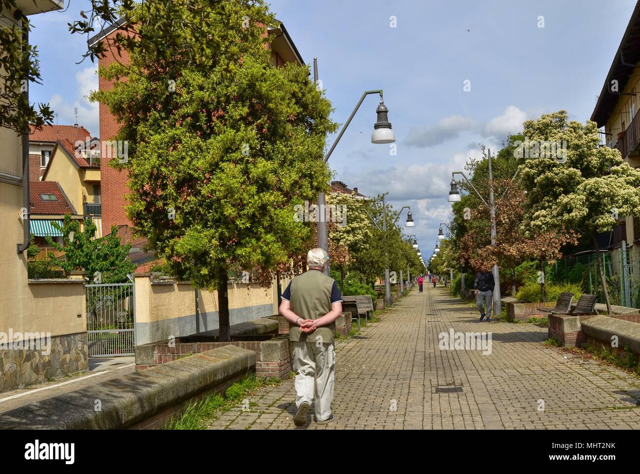 Via Andrea Cesalpino Firenze Fi Turín, región de Piamonte, Italia. Mayo de 2018. La Spina Reale es un