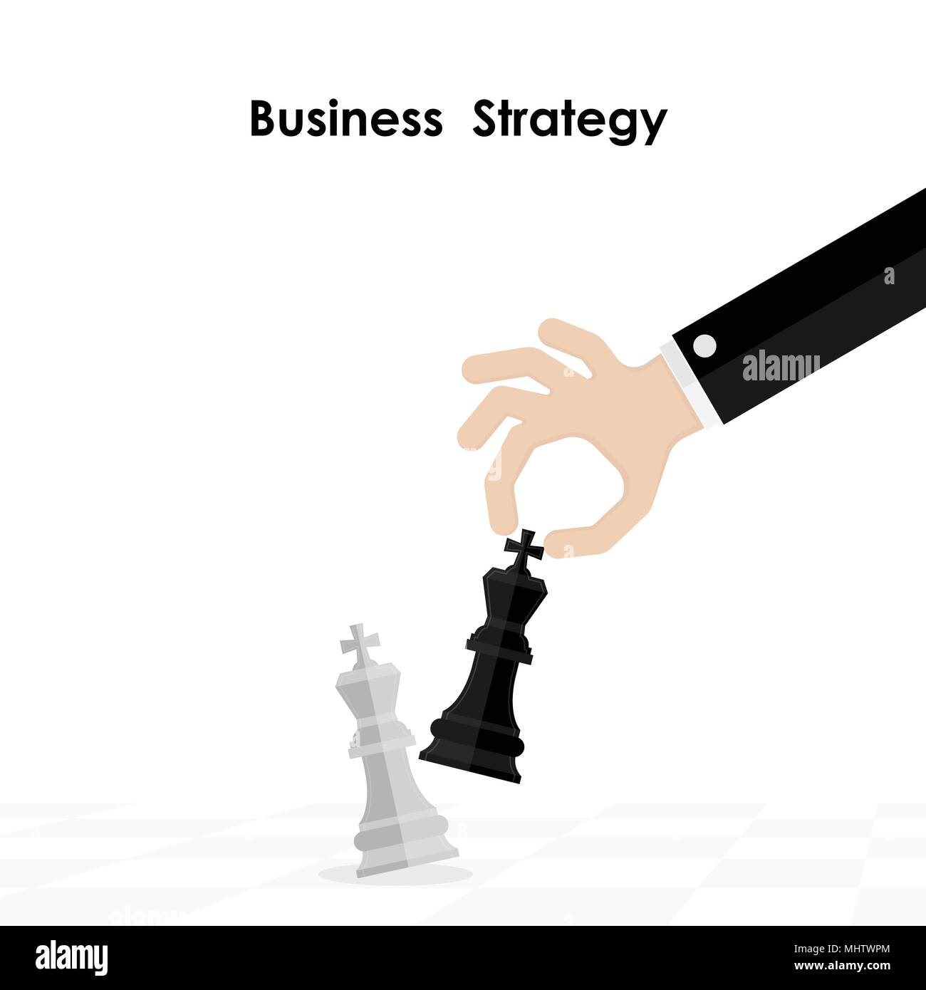 Empresario montando una metáfora de caballo de ajedrez para la estrategia y la  lucha empresarial estilo de arte de línea continua