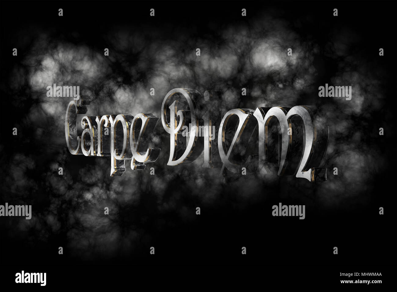 Carpe Diem 3d Render Frase Latina Que Significa Que Capture El