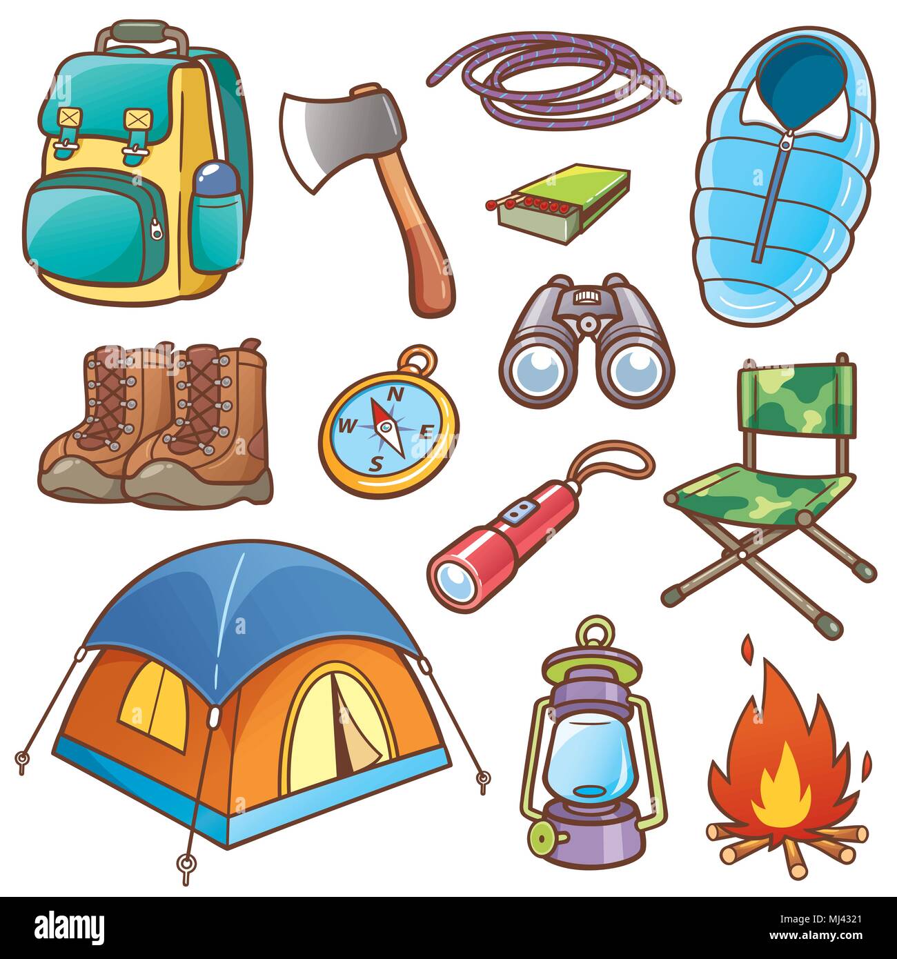 Doodle de camping de dibujos animados Gráficos Envato Elements #21 Doodle de camping de dibujos animados Gráficos Envato Elements