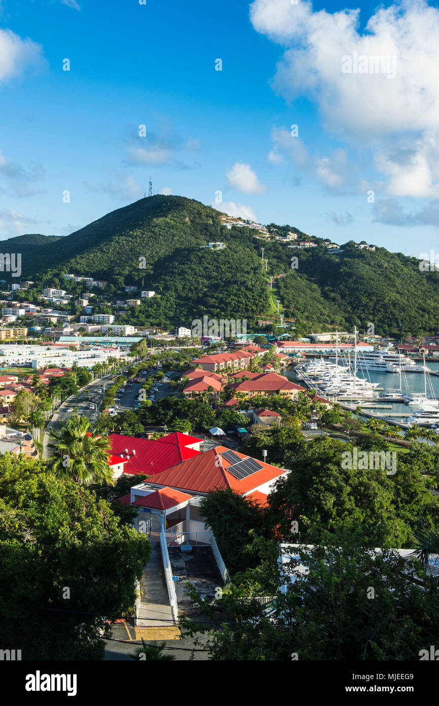 Charlotte Amalie capital de St. Thomas, Islas Vírgenes de EE.UU. Foto de stock