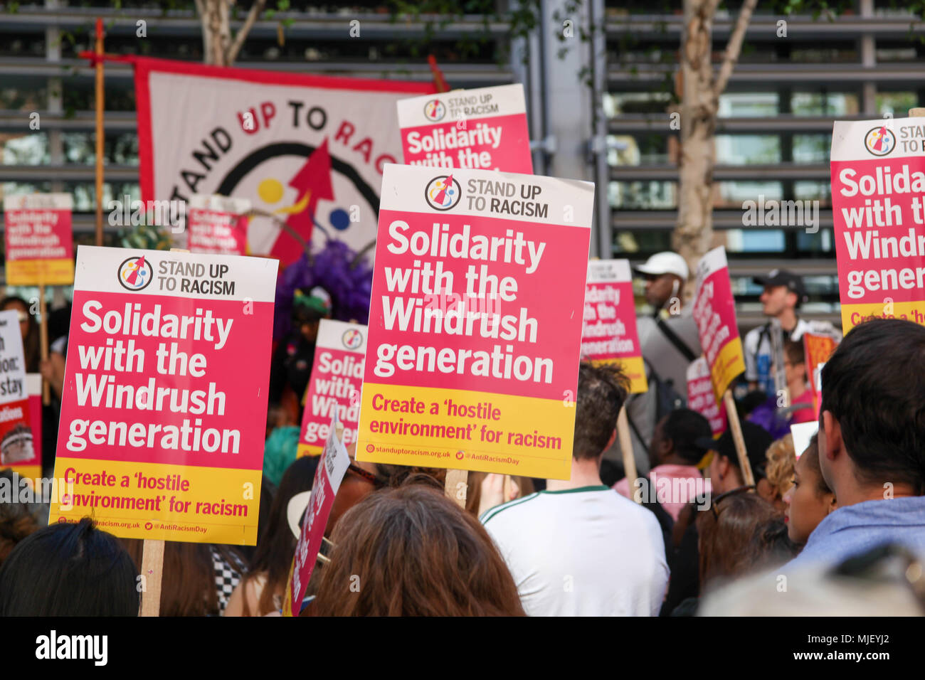 Londres, Reino Unido. 5 de mayo, 2018. Solidaridad con Windrush Crédito: Alex Cavendish/Alamy Live News Foto de stock